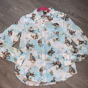 Cruel Lightweight Retro Western Snap Shirt